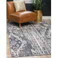 thumbnail image 2 of Unique Loom Basilica Collection Area Rug - Malasana (2' 2" x 3' 1" Rectangle Gray/Beige), 2 of 9