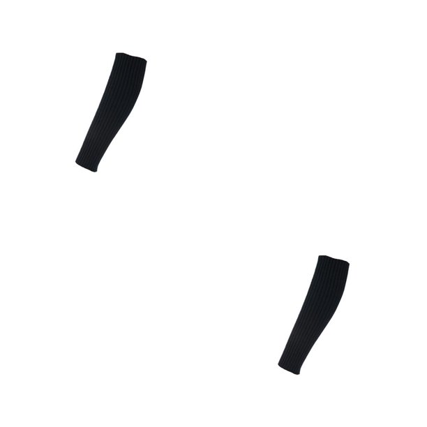 Qarigey Calentadores de piernas Alargar Compresión Calcetines de ciclismo Rodilla Mangas de pantorrilla Adelgazamiento Brace Modelado Medias Negro 2piezas