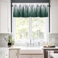 thumbnail image 2 of Forest Valance Curtains Nature Green Misty Forest Tree Art Printed Rod Pocket Curtain Valance for Kitchen Bedroom Living Room Decor 1 Panel W54xL18 Inch, 2 of 6