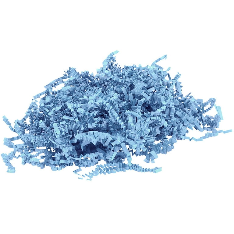 Caribbean Blue Crinkle Cut Paper Shred 2oz 1ct