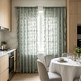 thumbnail image 6 of PYURTEP Vintage Lace Curtains 78 Inches Long, Floral Pattern Semi Blackout Sheer Curtains, Ruffled Edge Grommet Window Drapes for Living Room Bedroom, 6 of 6