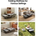 thumbnail image 6 of DRNANLIT Rollaway Bed Folding Bed with 6cm Foam Mattress for Adults & Guest with Sturdy Metal Frame, 6 of 10