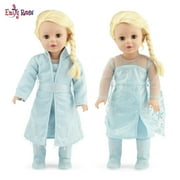Emily Rose 18 Inch Doll Clothes Princess Elsa Frozen 2 Inspired 5 PC Doll Outfit | Doll Clothes fit 18" American Girl and Similar Dolls