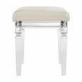 thumbnail image 6 of Picket House Furnishings Charlotte Vanity Stool with Acrylic Leg, 6 of 6