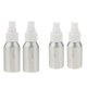 thumbnail image 1 of 150ML, 120ML Paquete de 4 Botellas de spray vacías de aluminio plateado Recipiente de loción recargable de niebla Jinwen Botella de spray de niebla de aluminio, 1 of 7