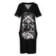 thumbnail image 3 of Zodiac Dark - Aries Loose Pocket Dress Female clothing dresses with long sleeves Prom gown Woman's evening dress, 3 of 6
