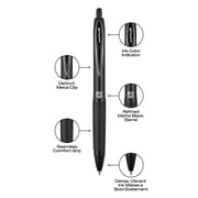 (8 pack) uniball 207 Plus+ Retractable Gel Pens, Medium Point, 0.7mm, Black Ink, 2 Count