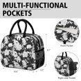 thumbnail image 6 of Womens Pioneer Flower Floral Print Pattern Lunch Box for Work,Insulated Lunch Bag for Women,Loncheras Para Mujer,Leakproof Adult Lunch Bag for Work,Beach,Travel,Picnic,Camping, 6 of 7