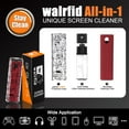 thumbnail image 2 of walrfid Car Screen Cleaner Spray and Wipe, Laptop Touchscreen Mist Cleaning Kit for Electronics Computer, iPad, Cellphone, MacBook, TV, Monitor, Tablet, Kindle Display, with Black Graffiti Case - Red, 2 of 6