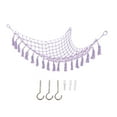 thumbnail image 1 of Stuffed Animal Storage Net, Easy To Install Toys Storage Hammock  Space Saving Durable  For Home Light Purple, 1 of 8