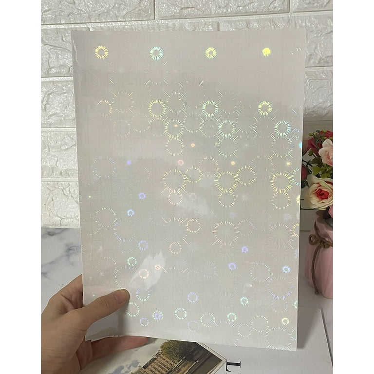Koala Clear Holographic Sticker Paper STAR, Self-adhesive Laminating  Sheets, Transparent Vinyl Overlay Film A4