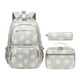 thumbnail image 3 of Mochila ligera y resistente al agua con estampado de margaritas para niñas. Gris, 3 of 9