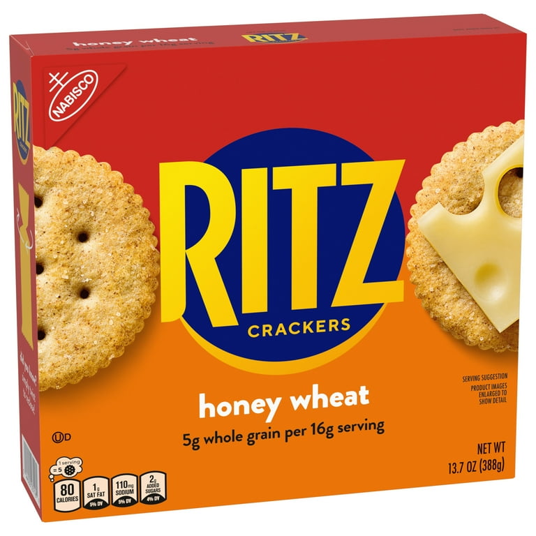 4 pack) RITZ Honey Wheat Crackers, 13.7 oz - Walmart.com