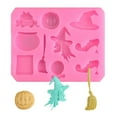 thumbnail image 4 of Halloween Pumpkin Witch Shape Silicone Chocolate Fondant Cake Baking Hand Decoration, 4 of 6