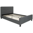 thumbnail image 3 of Emma + Oliver Full Size Three Button Tufted Platform Bed in Dark Gray Fabric, 3 of 6