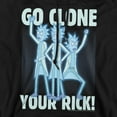 thumbnail image 2 of Rick and Morty Go Clone Your Rick Unisex Adult Pull-Over Hoodie, Go Clone Your Rick, 5X-Large, 2 of 5