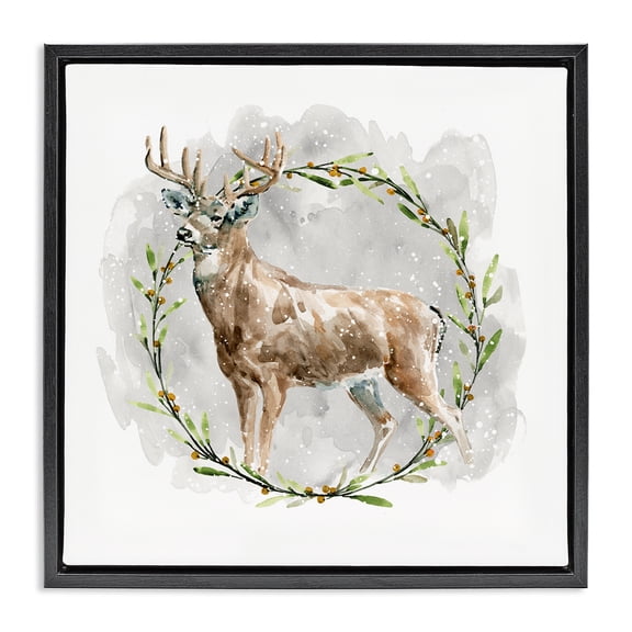 Stupell Industries Farmhouse Black Floating Frame Canvas Art, 18 x 18, by Carol Robinson