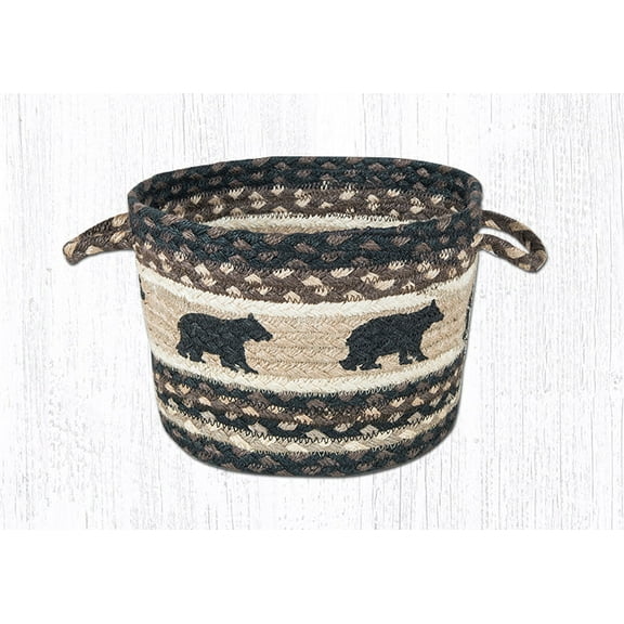 Capitol Importing 38-UBPSM313CB 9 x 7 in. Cabin Bear Printed Utility Basket