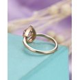 thumbnail image 6 of HeartsAndYou 1ct Natural Peach Morganite Water Drop Engagement Ring 100% 14k SOLID Rose Gold, 6 of 9
