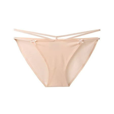Xiaoxatg Panties for Women Sexy Sexy Lace Hollowed Out Mesh Panties Women Mid Waist Bottom Crotch Girl Briefs Underpants for Women plus Size