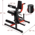 thumbnail image 4 of Yes4All Leg Extension and Curl Machine, Adjustable Leg Machine with Plate Loaded, Leg Extension and Curl Bench for Home Gym, 4 of 6