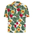 thumbnail image 6 of ZRGHAOYLQ Mens Button Down Hawaiian Shirts Short Sleeve Casual Tropical Floral Shirt Trendy Beach Holiday Shirts Plus Size Lapel Collar Tshirts, 6 of 6