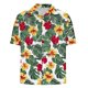 thumbnail image 5 of Blusa y camisa de manga corta con cuello vuelto Camisa casual para hombre Camisa de bolos vintage de manga corta Camisas de verano de playa cubana Camisa con botones Blusa para hombre Poliéster, 5 of 5