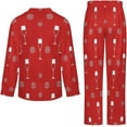 thumbnail image 5 of Top-kevin Womens Pajamas Set Passover Symbols Pattern Soft Long Sleeve Sleepwear Button Down Sets, 5 of 6
