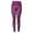 Purple, variant on Riforla Leggings for Women Yoga Printed Stretchy Workout Running Gym Base Layer Knit Digital Print Slim High Waist Womens Tights Gold M