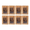 thumbnail image 1 of Minkissy Clear Window Kraft Paper Bags 10Pack for Simple Appearance and Reusable Storage, 1 of 4