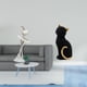 thumbnail image 2 of Figura De Gato Bailarina, Escultura De Animal De Chica Bailarina Moderna, Adorno De Escritorio Coleccionable De Resina Creativa Para Dormitorio, Chimenea, Oficina, Entrada, Estantería, Sala De, 2 of 8