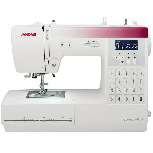 Máquina de Coser Reacondicionada Janome Sewist 740DC LCD 40 puntadas
