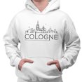 thumbnail image 2 of Skyline Cologne German Hoodie Sweatshirt Unisex Medium White, 2 of 5