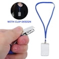 thumbnail image 3 of FOMIYES 50Ud Cordon Para De Identificacion Con Clip Azul Lanyard Comodo Y Resistente Para Oficina, 3 of 7