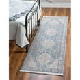 thumbnail image 1 of Unique Loom 3147836 2 Pi 7 Po x 10 Pi Elizabeth Noble Runner Rug&44; Bleu, 1 of 1