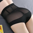 thumbnail image 4 of Itsame Lingerie Underpants for Womens Panties Lift Buttocks Breathable Mesh Gauze Breathable Underwear Black Size L, 4 of 5