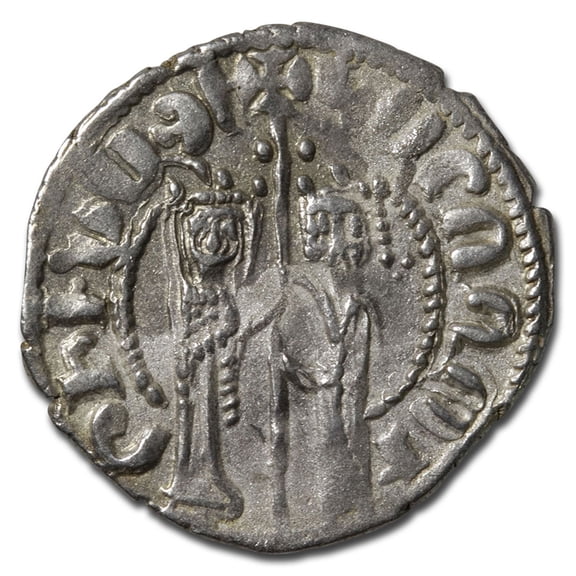 Kingdom of Armenia Silver Tram Hetoum I & Zabel (1226-1270 AD) XF
