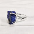 thumbnail image 4 of Natural Lapis Lazuli Ring, Rough Lapis Lazuli Ring, Afghani Lapis, Boho Gypsy Ring, 925 Sterling Silver, Womens Ring, Christmas, Thanksgiving, Handmade, Statement Jewelry, Rough Gemstone Jewelry, 4 of 5
