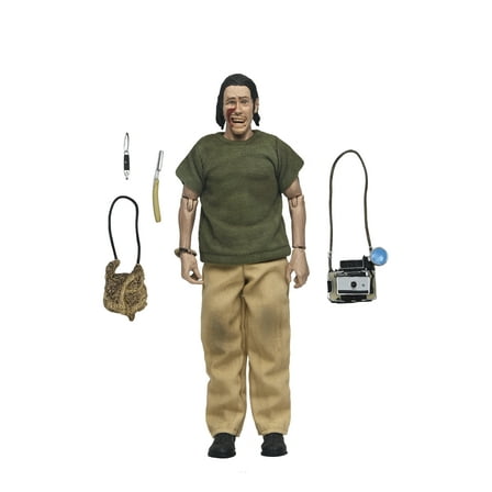NECA Texas Chainsaw Massacre: The Hitchhiker 50th Anniversary Clothed Action Figure with Camera and Satchel (8")