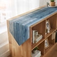 thumbnail image 4 of Blue Farmhouse Table Runner Linen Burlap Table Runner 72 Inches Long Vintage Wooden Country Dresser Scarves for Kitchen Island Coffee Dining Room Party Wedding Banquet Holiday Decoration 18"x72", 4 of 8
