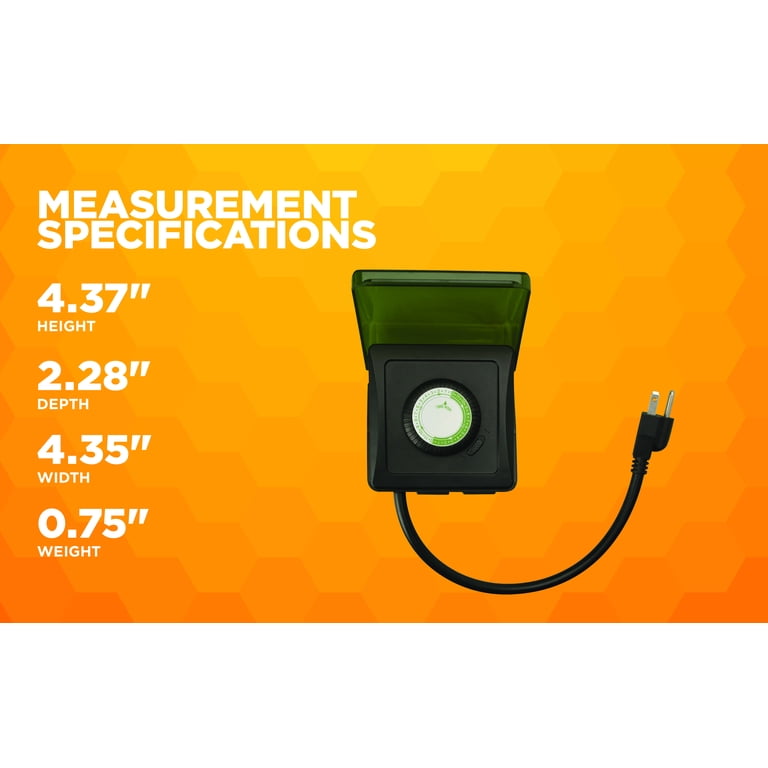 Woods Outdoor Holiday Décor Timer With Remote