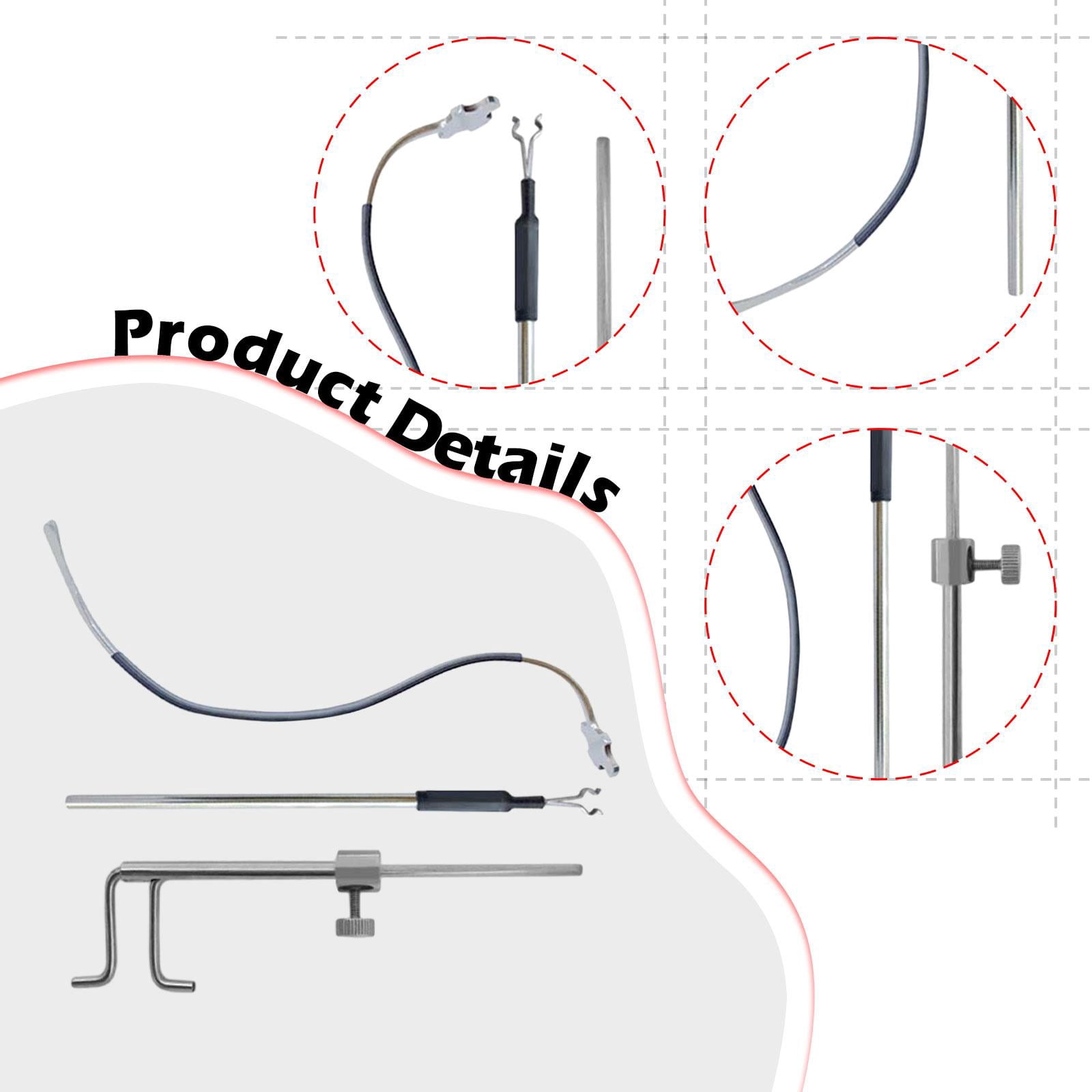 JWQFBC Violin Sound Post Tool Installing Remover 3Pcs Luthier Tool Kit Retriever Clip S