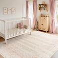 thumbnail image 3 of Alfombra BILEEHOME, lavable, 9 x 12 pulgadas, para sala de estar, color rosa rubor, 3 of 7