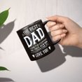 thumbnail image 4 of A gift set for dad, exquisite and fun Father's Day Christmas birthday gift ceramic cup, including gift box and greeting card, is the best gift for children to give to elders (11 ounces)black, 4 of 6