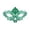 A004- Green, variant on Red Glitter Venetian Masquerade Mask for Women 7.5 Inch Half Face Halloween Mask Mardi Gras Mask for Women for Masquerade Party Dress Up Accessory for Events, 1 Pack