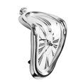 thumbnail image 1 of Rome twisted fusion reloj de pared surrealista Salvador Dali estilo reloj de pared decoración regalo, plata, 1 of 5