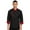 Black, variant on TiaoBug Unisex Chef Coat Long Sleeve Contrast Color Chef Jacket Restaurant Kitchen Cooking Uniform White M