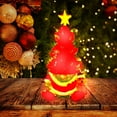 thumbnail image 5 of ToyKingdee Christmas Decorations - Lighted Up Gnomes Ceramic Christmas Tree - Small Mini Prelit Xmas Holiday Decor for Tabletop Home Room Table Fireplace Office, 5 of 8