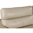 thumbnail image 6 of Titan Furnishings 86" Modern Wood and Leather Upholstered Sofa in Beige, 6 of 17