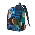 thumbnail image 1 of Goofa The Nightmare Before Christmas Pattern Durable Canvas Daypack - High-Quality Vintage Backpack, Compact & Versatile for Travel and Everyday Use-Small, 1 of 5